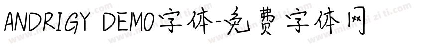 ANDRIGY DEMO字体字体转换